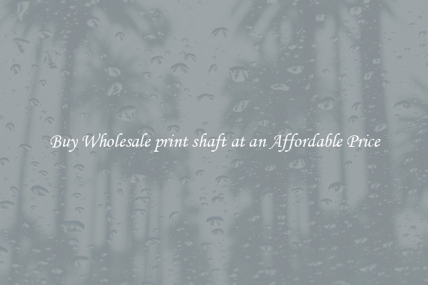 Buy Wholesale print shaft at an Affordable Price