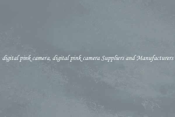digital pink camera, digital pink camera Suppliers and Manufacturers