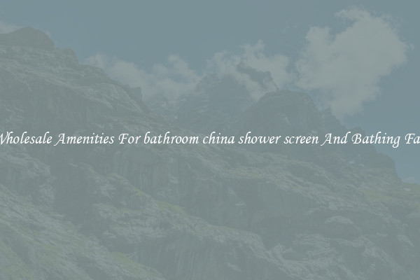 Buy Wholesale Amenities For bathroom china shower screen And Bathing Facilities