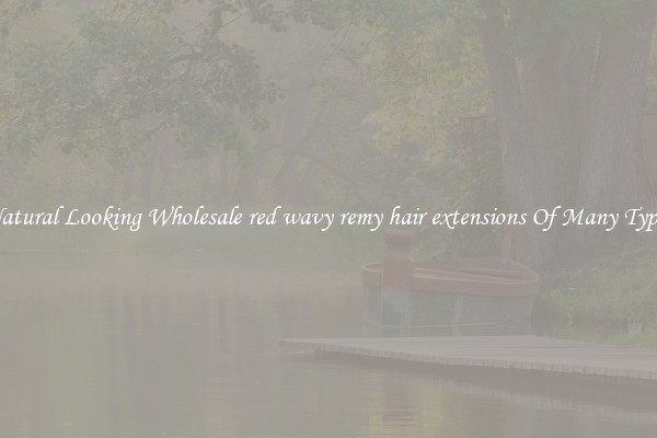 Natural Looking Wholesale red wavy remy hair extensions Of Many Types