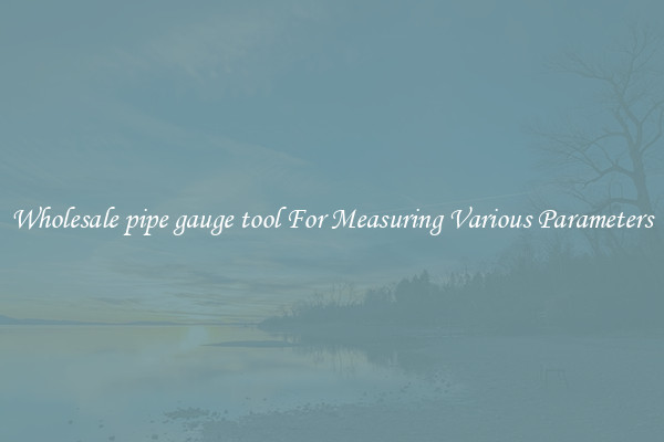 Wholesale pipe gauge tool For Measuring Various Parameters