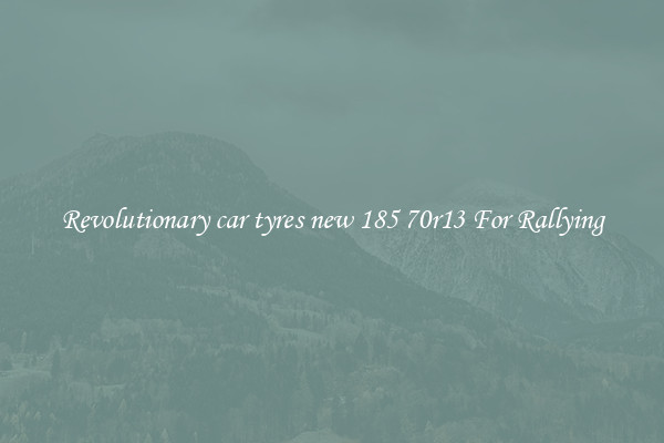 Revolutionary car tyres new 185 70r13 For Rallying