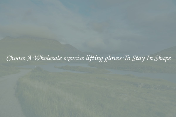 Choose A Wholesale exercise lifting gloves To Stay In Shape