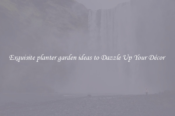 Exquisite planter garden ideas to Dazzle Up Your Décor 