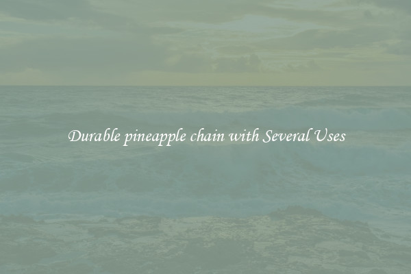 Durable pineapple chain with Several Uses