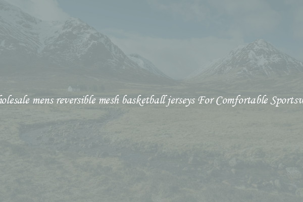 Wholesale mens reversible mesh basketball jerseys For Comfortable Sportswear