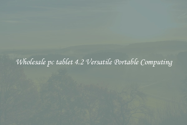 Wholesale pc tablet 4.2 Versatile Portable Computing
